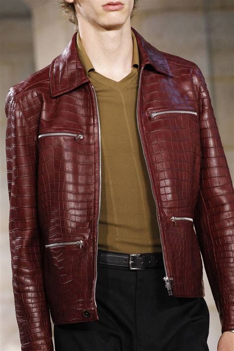 hermes blazer mens|Hermes leather jacket.